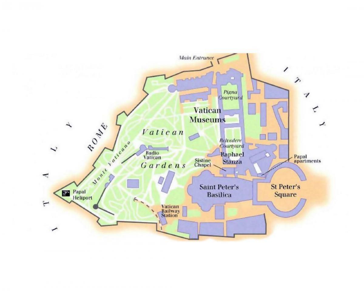 mapa Vatikan muzej i sikstinska kapela