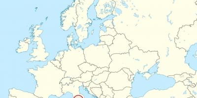Mapa Vatikan evropi