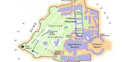 Mapa Vatikan muzej i sikstinska kapela